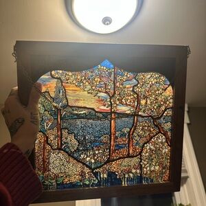 Stunning Multicolor Stained Glass Art Panel